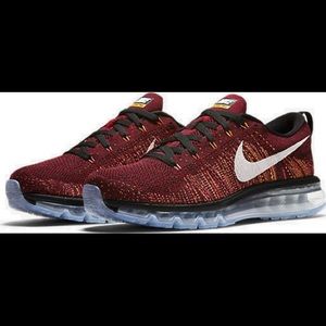 Nike Flyknit Air Max sz 10 Red Men's  620469-011